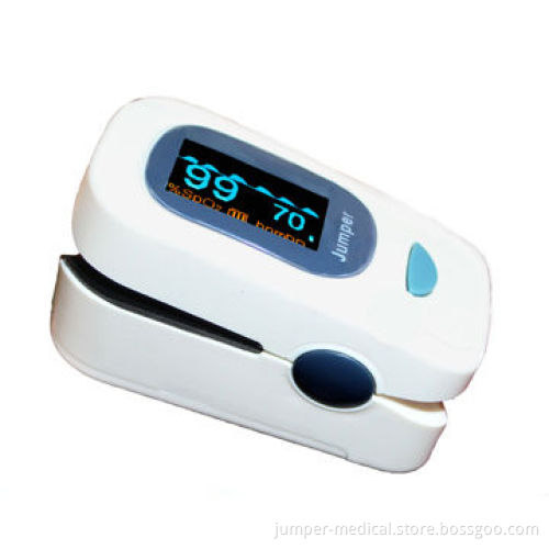 Finger Pulse Oximeter with Waveform Beep, Adjustable Alarm Function and OLED Color, CE Certified